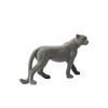 Resin Flocking Leopard Animal Sculpture Cheetah Brown Flocking Leopard Pendant Decorative Figurines Home Decoration Accessories