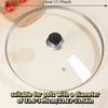 Universal Vertical Pan Lid 14-38cm/6-15in Visible Wok Cover Tempered Glass Pot Lid  Dish