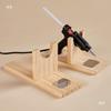 Thickened Anti-Scald Solid Wood Stand for Hot Melt Glue Gun with Head Fixing Feature