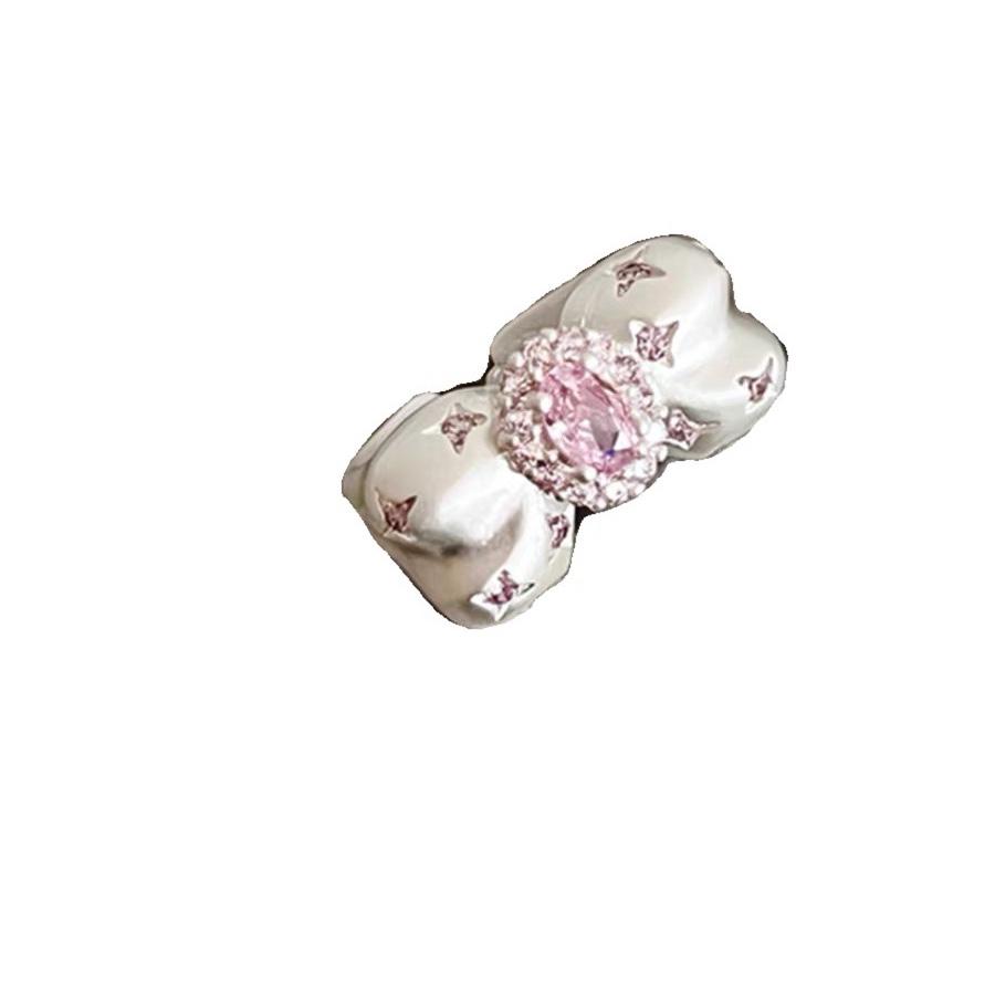 Bow Ring Women'S Niche Design Personalized Tail Ring High Value Sweet Open Ring