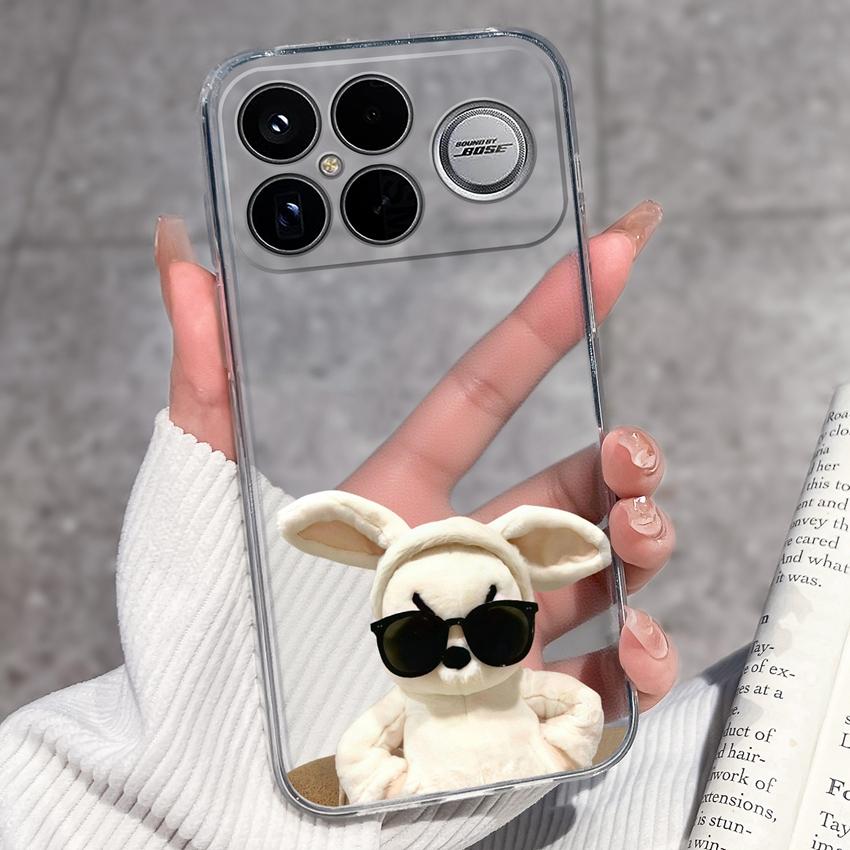 Covers For Xiaomi Poco F8 Ultra F8 F5 Pro F3 C50 C40 Mi Note 2 3 Transparent TPU Phone Case Cute Pet Dog Soft Silicone Dustproof Shell For Xiaomi Capa
