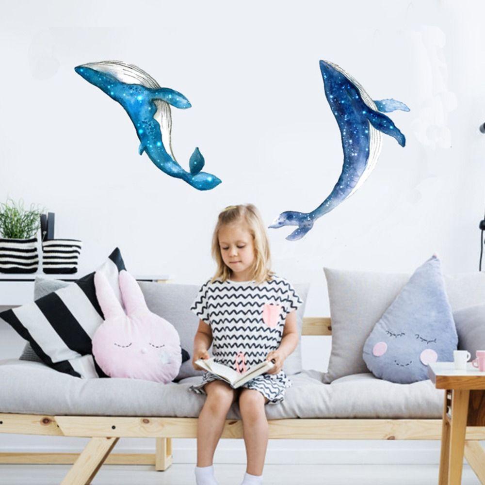 Marine Animals Starry Sky Whale Sticker Starry Sky Marine Animals Decal  Baby Room