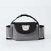 Borsa portaoggetti per animali dei cartoni animati Borsa per mummia multiuso a righe con stampa floreale Cesto appeso per carrozzina