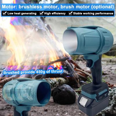 Jet Dry Blower with Brushless Motor Turbofan High-Speed Airflow Handheld Cordless Mini Air Blower with Ergonomic Handle