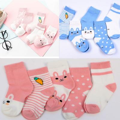 New Cute Rabbit Pattern Short Socks Newborn Baby Socks Cotton Boys and Girls Baby