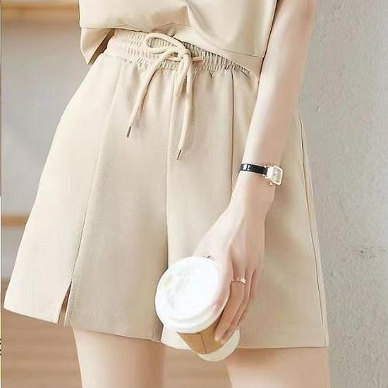 Summer Fairy Casual Shorts & Tee Set for Women - Fresh & Age-Reducing Two-Piece
