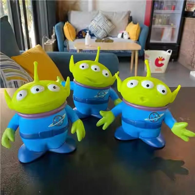 Kids Childrens Toy Story Three-Eyed Alien Monster Handmade Sullivan Vinyl Doll Anime Figure Accessories Birthday Xmas Gift Present for