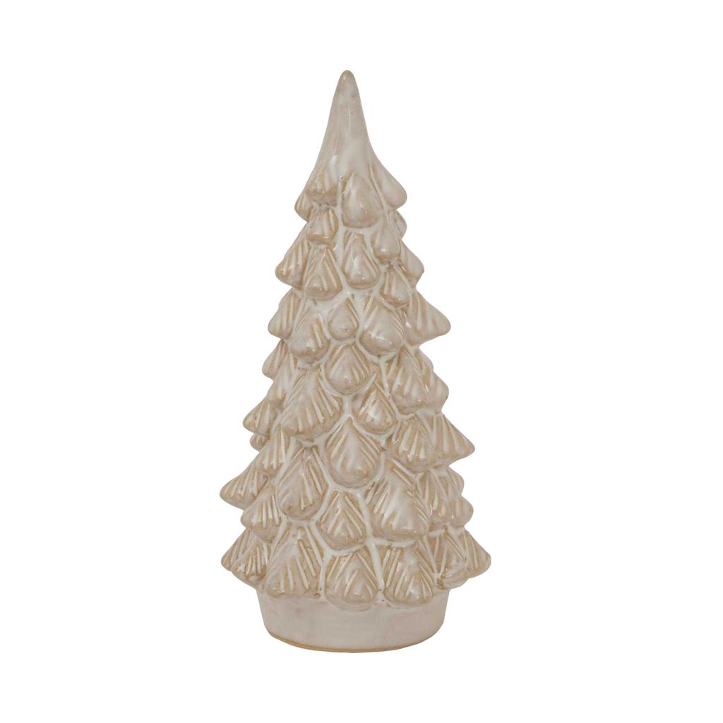 Hill Interiors Ceramic Snowy Tree Christmas Decoration