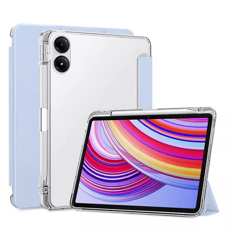 

Чехол для Redmi Pad Pro 12.1 2024 Магнитный смарт-чехол для Xiaomi Redmi Pad Pro 12.1 дюймов с держателем для карандаша Чехол для планшета Poco Pad Pro 12.1 небесно-голубой