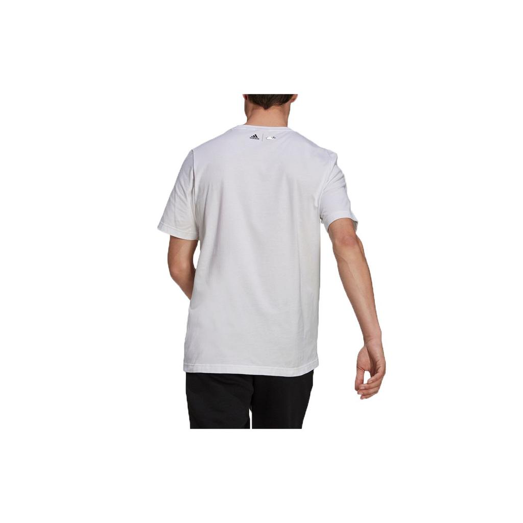 Adidas Star Wars Theme Print Sports Short Sleeve T-Shirt Men Tops White GS6223