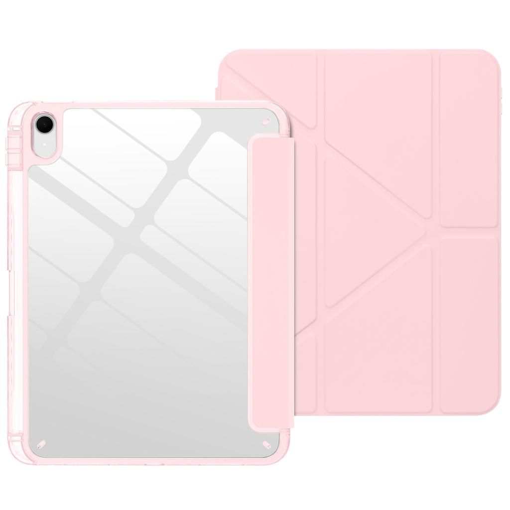 Per iPad A16 11 10 12ª Generazione iPad Pro Air 8 7 6 5 4 3 11 13 12.9 " M5 M4 M3 M2 Custodia Pieghevole in PU Acrilico con Portapenne
