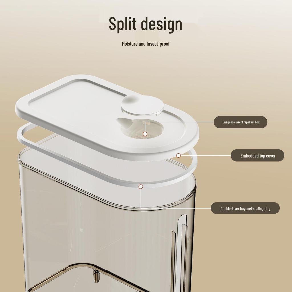 Sealed Anti-Moth Moisture-Proof Rice Storage Container, 2026 New Large Capacity Rice Box