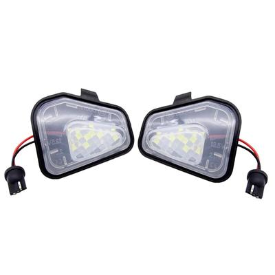 1Pair Car LED Side Mirror Puddle Lights for Vw Volkswagen EOS Passat B7 CC Scirocco Jetta Auto Error Free Led Bulbs Accessories