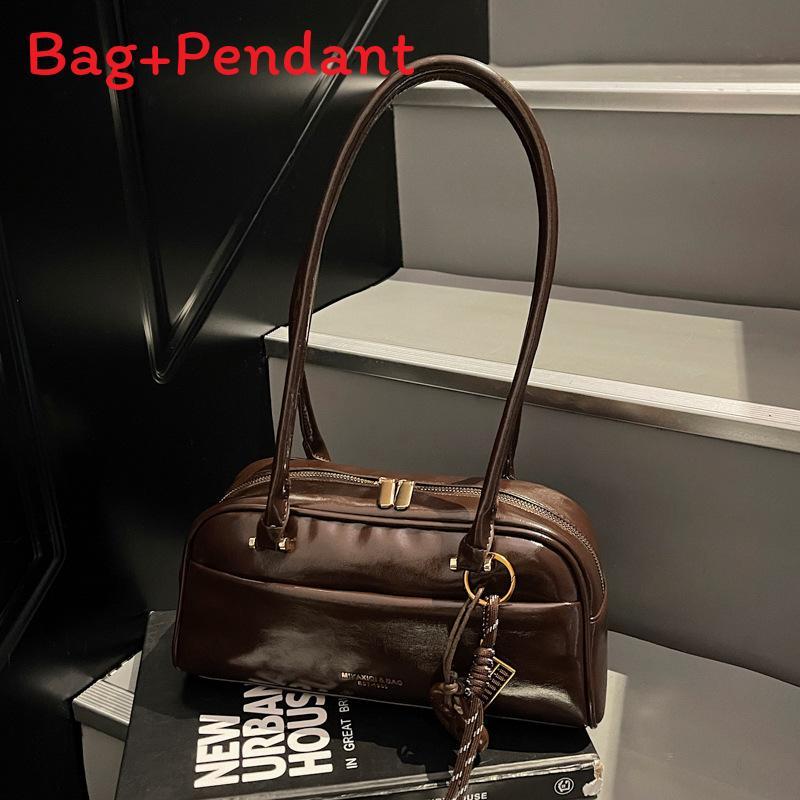 Urban Minimalist Pu Shoulder Bag With Zipper Closure For Daily Use