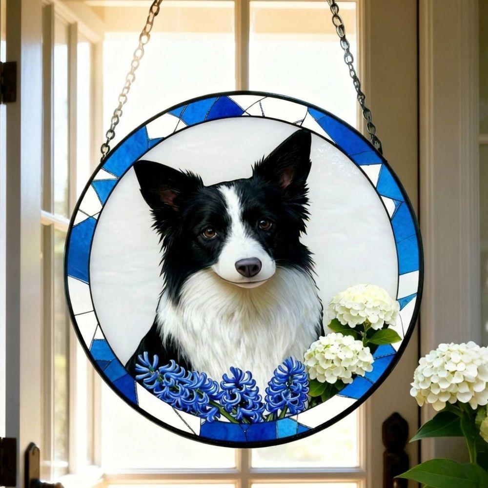 Ronde Lege Lichtvangende Zonenvanger Gehamerd Glasoppervlak Glazen Hangdecoratie Raamdecoratie