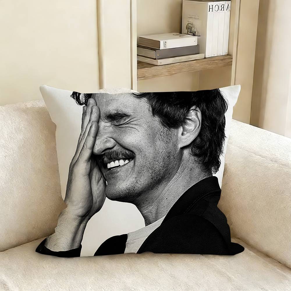 Famous Film and Television Actors PPedro PPascal Various Sizes Square Pillow Case For Car Home Bedchamber Decor