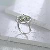 Bolaijewelry Luxusdesign Natürlicher grüner Amethyst Großer Edelstein Oval 12*16mm Ring 925 Sterlingsilber Wunderschöner feiner Schmuck