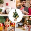 Mini-Schreibtisch-Weihnachtsbaum Leuchtend Festliche Dekoration Kleiner Künstlicher Weihnachtsbaum Für Büro Zuhause Geschäft Schlafsaal Schlafzimmer