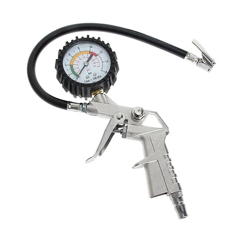 

220PSI Автомобільний Мотоциклетний Багатофункціональний Манометр Контролю Тиску Повітря в Шинах Тестер Компресор Повітря Циферблатний Манометр Інструменти Насоса для Накачування