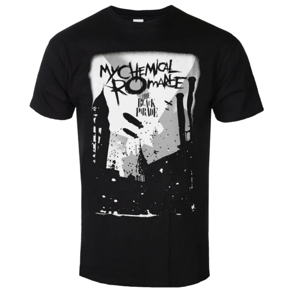 My Chemical Rounisexce Mcr Logo Muster Gedrucktes T-Shirt Gothic Stil T-Shirt Emotionale Punk Band Für Unisex Und Unisex
