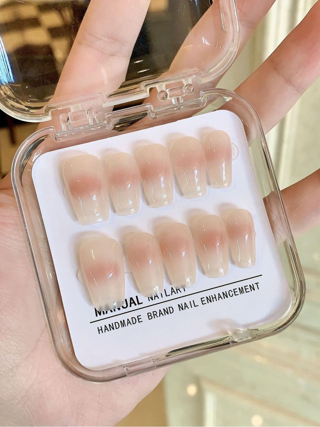 

Ношение чисто ручной работы брони накладки для наращивания ногтей пудра отбеливающая румяна Short,XS