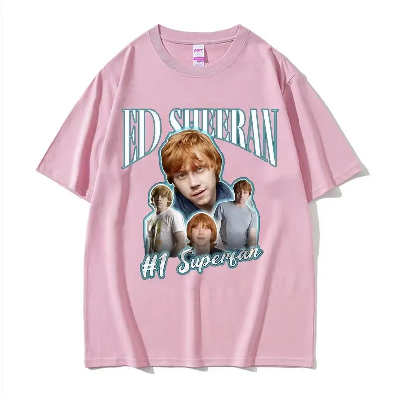 

Funny Ed Sheeran Number One Superfan Meme T Shirt Unisex Fashion Retro Short Sleeve Tshirt Unisex Gothic CasualCotton Tshir S