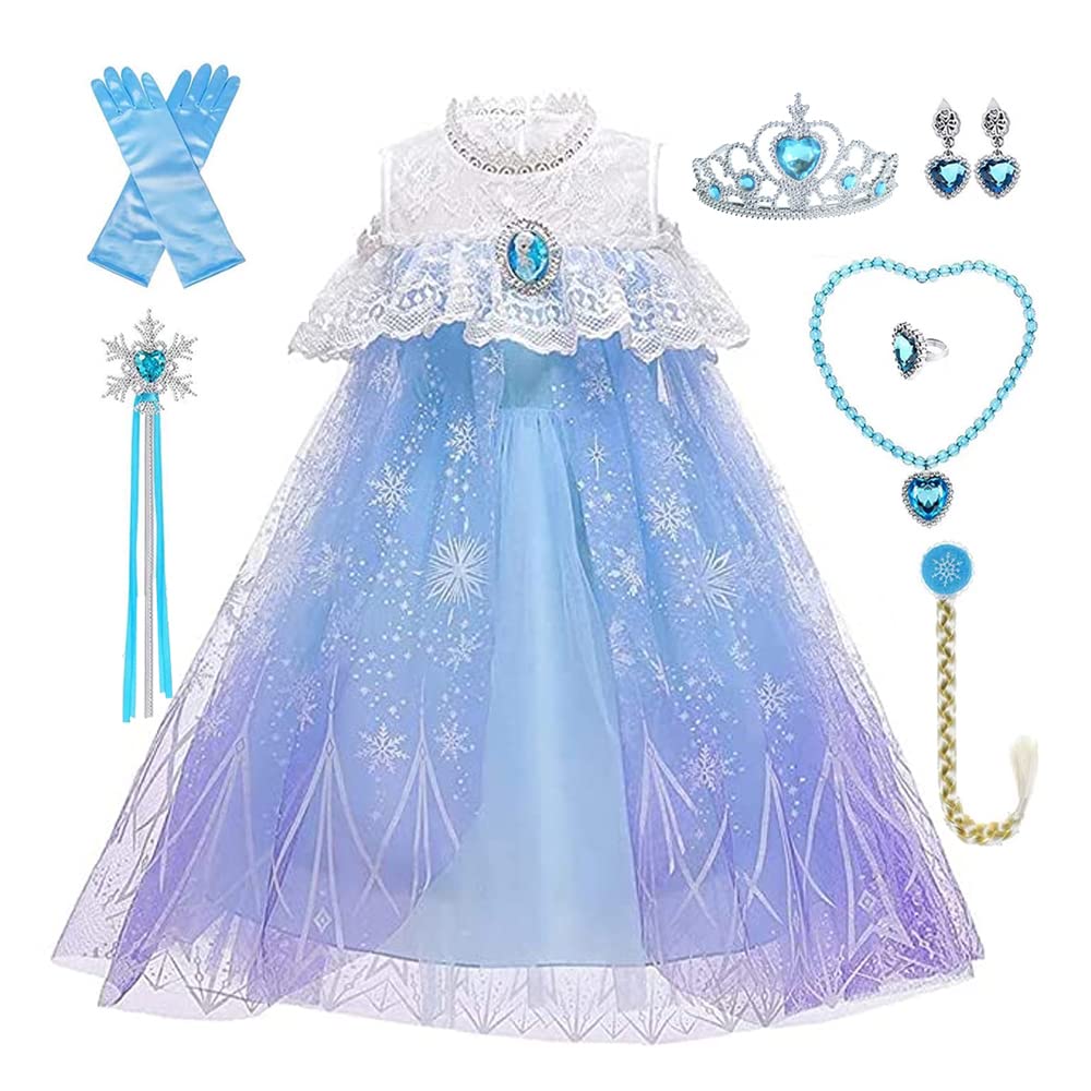 

[Agture] Платье Frozen, Платье в стиле Эльзы, Детский костюм для косплея, Костюм для косплея на Хэллоуин, Событие, Платье принцессы в стиле Disney, Эльза в стиле Disney