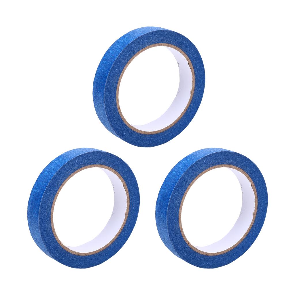 12 Rolls Blue Painting Tape 20mm X 30m Adhesive Automotive Masking Tape for Cars Trucks Motorcycles Home School Craft