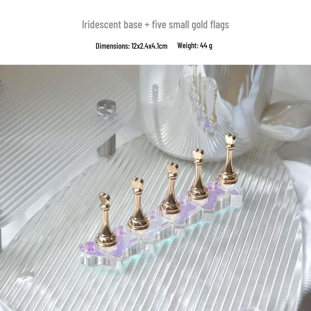 Transparent Acrylic Cat Eye Nail Art Holder – Non-Magnetic, Portable & Detachable Base