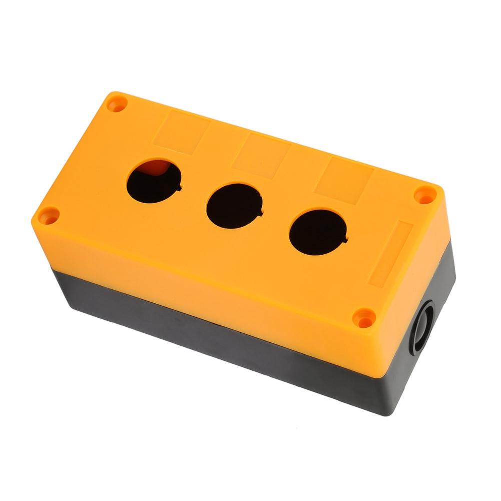 BX3 22mm Three Hole Push Button Switch Control Protective Box Case Waterproof