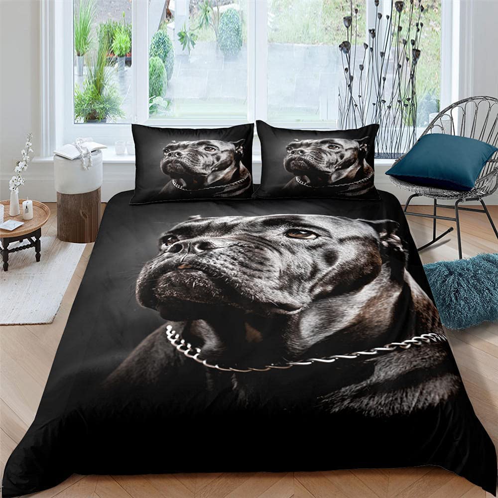 Comforter Bulldog French Bulldogs Bedding Set Twin Polyester Chocolate Puppy Pet Doggy Animal For Dog Lover Gifts