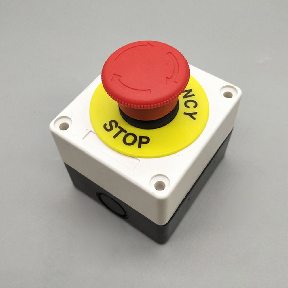 10PCS Durable 22mm Switch Accessory Frame Emergency Stop Sign Mark Label Warning Circle