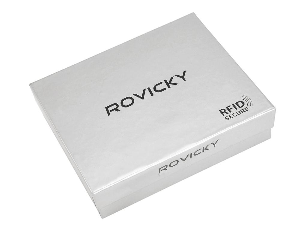 Skórzany męski portfel Rovicky N992-VT-R8 RFID