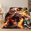 My Hero Academia Deku Bakugou Cartoon Anime Flannel Blanket Soft Warm Blanket Throw Blanket for Bedroom Living Room Bed