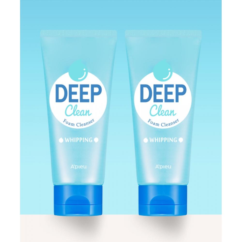 Apieu [2pcs] Deep Clean Foam Cleanser Whipping FREE