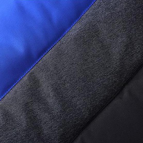 Men's Warm Cotton Coats Winter Color Matching Hooded Detachable Warm Coats Men's Large Size Wadded Jackets