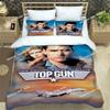 Movie Top Gun Printed Bedding Sets Exquisite Bed Supplies Set Duvet Cover Bed Comforter Set Bedding Set Luxury Birthday Gift