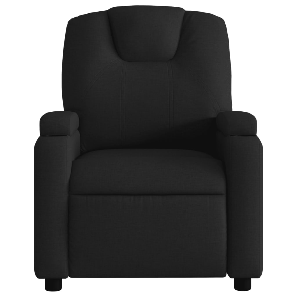 Relaxation Armchair Black Fabric