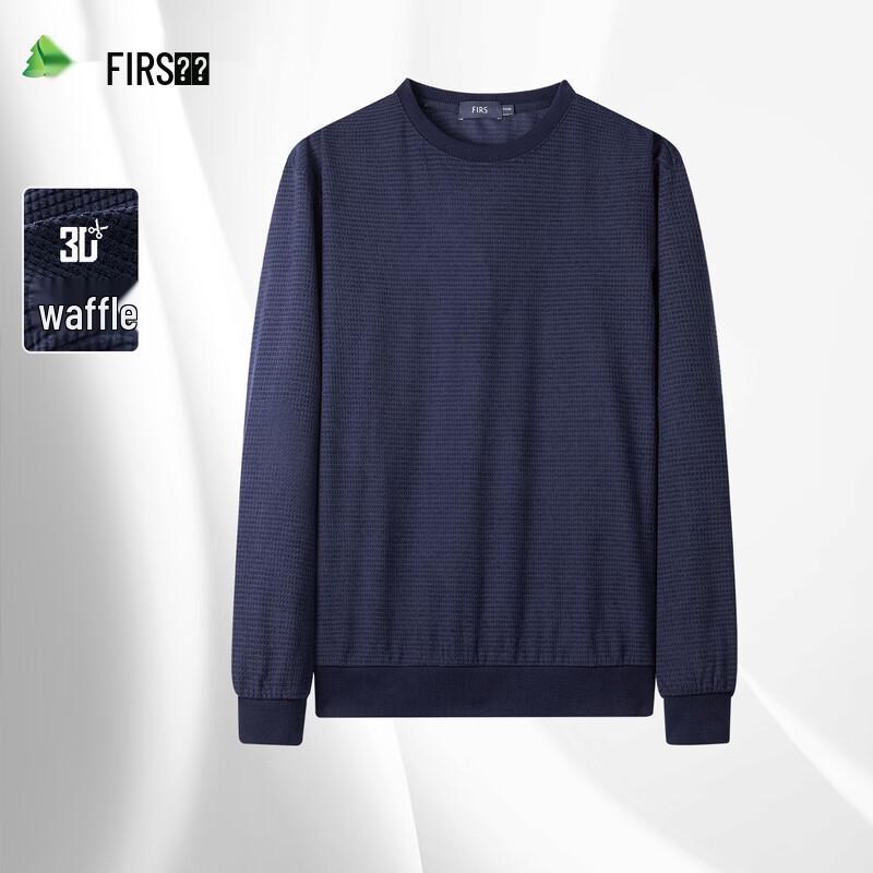 SHANSHAN Men s Waffle Knit Pullover Sweatshirt M