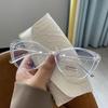 Women's Retro Large Cat Eye Blue Light Blocking Glasses - Versatile Korean Style
