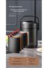 Winter Stainless Steel Insulated Multi-layer Lunch Box - Portable, Large Capacity, Keeps Food Hot for 24 Hours, Perfect for Home or Office.