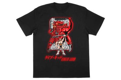 [New Japan Pro-Wrestling] Anime & Moe Merchandise: New Japan Pro-Wrestling Gabe Kidd KING OF JAPAN Illustration T-Shirt, Black, Size S