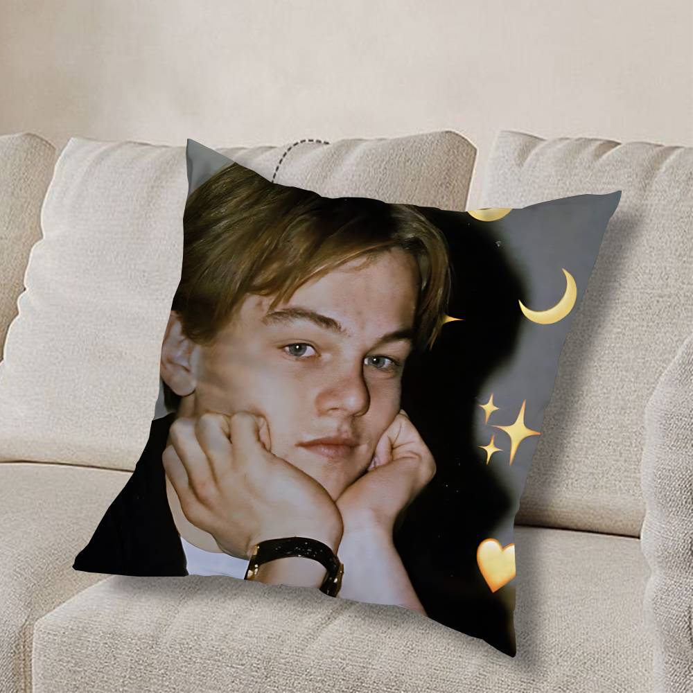 L-Leonardo D-Dicaprio YoungS Pillow Case Sofa Living Room Bedroom Headboard Backrest Cushion Square Cushion Nap Time