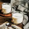 Doppelwandige Borosilikatglas-Tasse mit Henkel Hitzebeständige moderne Tasse für Kaffee Tee
