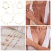 Qiong Yao Sparkle 5A Zirconium Plum Blossom Rhinestone Tassel Necklace & Bracelet Set
