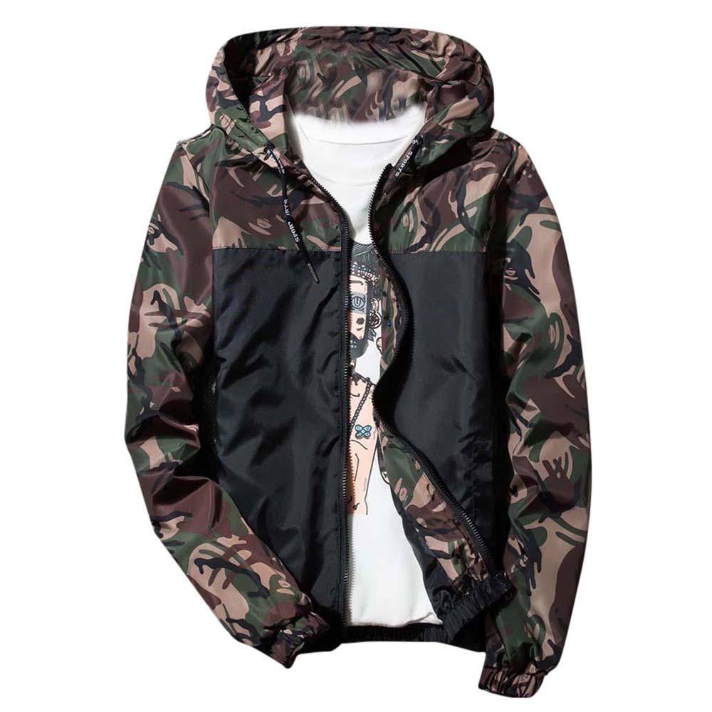 Men's Winter Hoodie Soft  Printed Waterproof Windproof Outdoor Coat