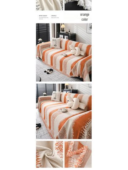 2024 Premiumowy Uniwersalny Pokrowiec na Sofę z Chenille - Wysokiej Klasy, Całoroczny, Pełne Pokrycie