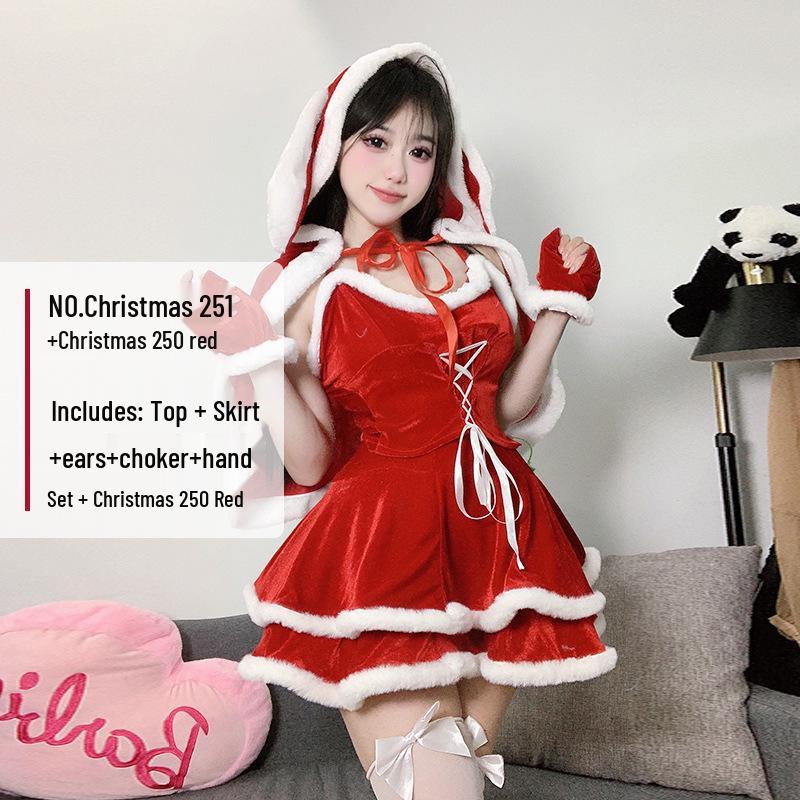 2024 Women's Sexy Christmas & New Year Costume - Little Devil Performance Outfit for Social Media Influencers