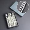 Chorong Korean Sujeo 2-Person Cutlery Set - STS304 Stainless Steel Spoon & Chopsticks with Paper Gift Case