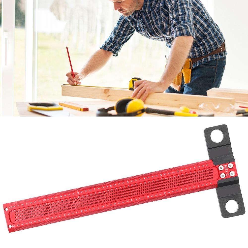 T-Type T Ruler 12 Inch Woodworking Ruler Convenient Precision Marking Tool  Layout